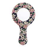 Max Vintage Style Round Handheld Travel Makeup Mirror Compact Vanity Mirror Pattern 2