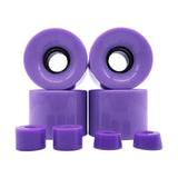Maxbell 4 Pieces Skateboard Wheels 78A Hardness Durable PU Damping Wheel Replacement Purple