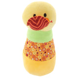 Maxbell Adorable Duck Rattle Cartoon Stuffed Animal Squeaker Sticks, Baby Plush Hand Rattle Educational Toy for Baby Kids Toddlers