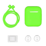 Maxbell Dust-plug Silicone Case Set for AirPods Charging Case w/ Carabiner E