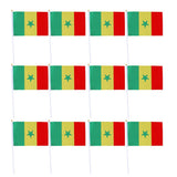 Maxbell 12PCS Flag Flags Banner Hand Waving Flag National Pride Flag Senegal