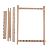 Max 4Pcs/Set Traditional DIY Wooden Handloom Machine Weaving Knitting Loom Tool