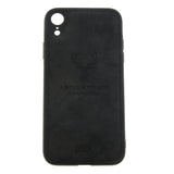 Max Luxury Shockproof Soft Cloth Back Cover Case For iPhone XR Black