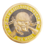 Maxbell Navy Skull Helmet Sniper Challenge Coin American Golden Commemorative Coin