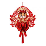 Maxbell Chinese New Year Blessing Hanging Decoration Decor for Door Living Room Tree Style E