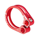 Maxbell Maxbell Aluminum Alloy Bicycle Seatpost Clamp Bike Seatpost Clip for Folding Bikes 34.9mm Red