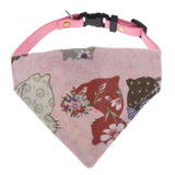 Maxbell Pet Dog Collar Triangle Bibs Dog Bandage Scarf Cute Neckerchief  Pink S