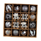 Maxbell Christmas Ball Ornaments Electroplating Ball Hanging for Indoor Party Decor style A