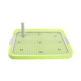 Maxbell Dog Toilet Bedpan Puppy Potty Urinal Lattice Litter Tray, Dog Potty Tray Green