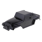 Max 1/10 RC Truck Body Shell with Decal DIY for Wrangler Axial SCX10 D90 Black