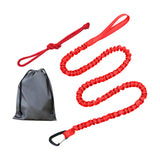 Maxbell Bike Tow Rope Bungee Cord Elastic Dogs Lead Running Belt Pet Leash Red