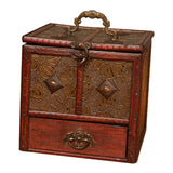 Maxbell Treasure Chest Vintage Storage Box Antique Jewelry Organizer lotus