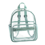 Maxbell Clear Transparent Backpack Waterproof Storage Bag for Sports Men Women Green