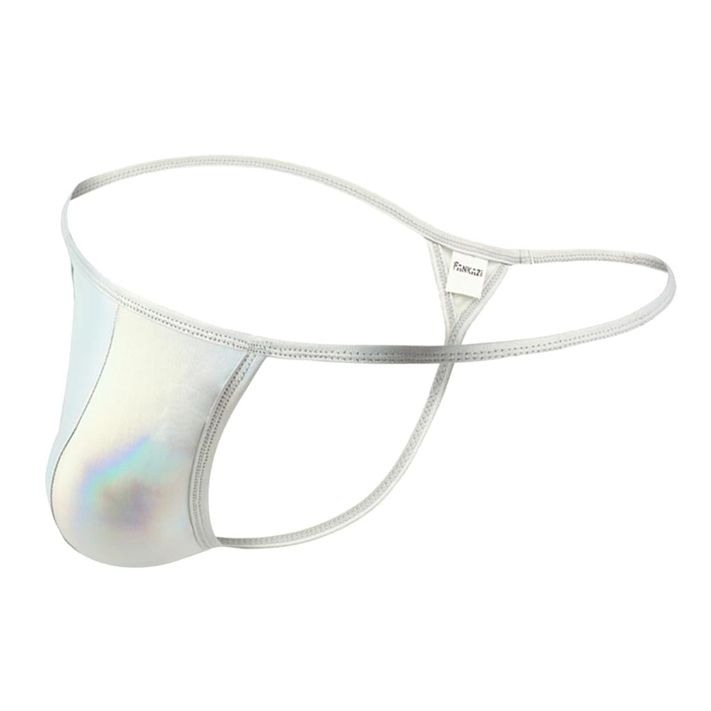 Max Maxb Mens Sexy Briefs G-String Thongs Jockstrap Underwear T-back Shorts Silver M