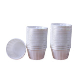 Maxbell 50 Pieces Greaseproof Paper Cupcake Wrappers Baking Cups Accessory Durable White
