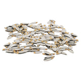 Max Metal Spoon Fishing Lures Hard Sequins Baits Silvery 50pcs