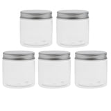 Max 5pcs 200ml Plastic Makeup Pot Jars Empty Cosmetic Cream Container Screw Lid