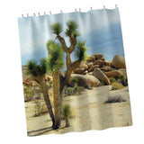 Max Digital Printing Mildew Resistant Anti-Bacterial PEVA Shower Curtain Liner Desert Plant