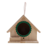 Max Wooden Bird House Birdhouse Hanging Nesting Box Home Garden Yard Decor Green