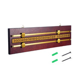 Maxbell Shuffleboard Scoreboard Snooker Billiard Score Board Accessories Wine Red
