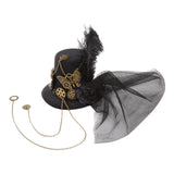 Maxbell Steampunk Top Hat Punk Masquerade Costume Halloween Pirate Headgear Party