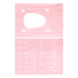 Maxbell 20x Portable Disposable Toilet Seat Cover Nonslip for Kids and Adults Hotels Pink