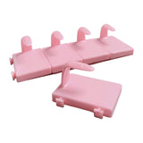 Maxbell 5 Pieces Nail Art Practice Finger Training for Fake Fingers Tools Decoration Pink