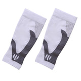 Max 1 Pair Sports  Running Calf Compression Sleeves Leg Guard Wrap White M