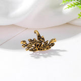Maxbell Retro Lotus Flower Clip On Ear Cuff Wrap Earring Stud Dangle Earrings Gold