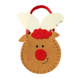 Max Non-woven fabric Christmas present Apple Candy Bags with Handles Deer