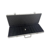 Maxbell Chip Suitcase Box Aluminum Alloy Thicken High Capacity Solid Carrying Case Silver