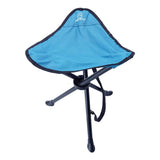 Maxbell Portable Folding Stool Lightweight Footstool for Backpacking Garden BBQ Blue