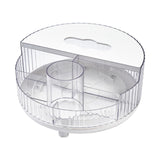 Maxbell Cosmetic Makeup Rack Organizer Container Tabletop for Bathroom Dresser Transparent with Lid