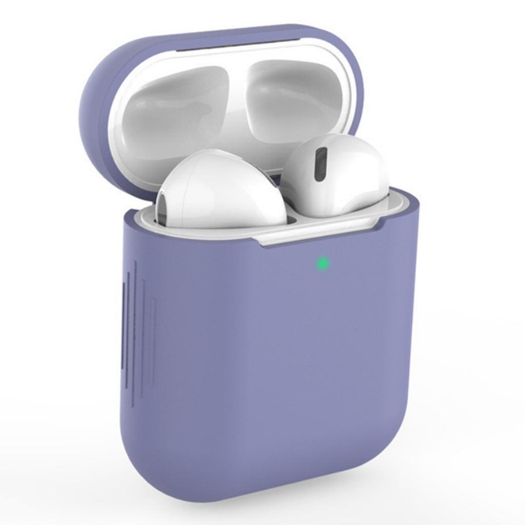 Maxbell Earphones Protective Cover for Airpods Wireless Earphone Case Lavender
