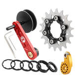 Maxbell Bike Chain Tensioner Rear Derailleur Chain Tensioner Stabilizer Single Speed 18T Red