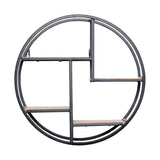 Maxbell Wall Hanging Iron Storage Rack Decorative Display Shelf Home Cafe Decor