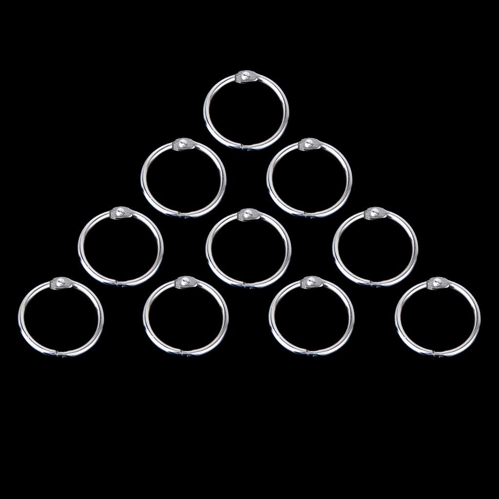 Maxbell 10x Hinged Rings for Scrapbooks Albums - 45mm