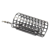 Maxbell Metal Feeder Cage with Swivel Feeder Holder Round for Carp Fishing Accessory 2.8cmx5.6cm