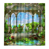 Max Waterproof 3D Curtain Digital Printing Light Reducing Drapes for Bedroom G