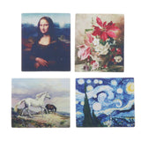 Maxbell 1/12 Dollhouse Mini Oil Painting Angel Iris Boat Fruit Starry Sky Decor B
