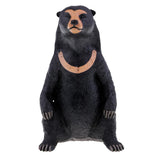 Max Wildlife Animals Action Model Toy for Chidren Gift Sitting Asian Black Bear