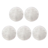 Max 5 Pieces 8cm Reusable Round Bamboo Cotton Facial Makeup Remover Pads White