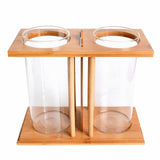 Max 1 Pc Creative Bamboo Aquarium Fish Tank Desktop Glass Vase Plant Terrariums
