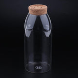 Maxbell Decorative Cork Clear Glass Kitchen Storage Tank Sealed Cans Bottle Button L