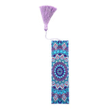Maxbell 5D Beaded Painting Bookmarks Floral Diamond Painting Bookmark Kit for Gifts B