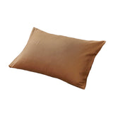 Max 1Pair 100% Cotton Soft Solid Color Single Pillow Cover Pillowcase Coffee