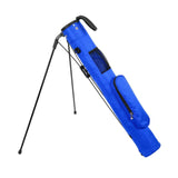 Maxbell Golf Stand Bag with Collapsible Bracket Handle Holder for Golf Practicing Blue