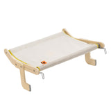 Maxbell Cat Window Perch Bed Chair Hanging Blanket Wood Frame for Playing Sleeping