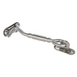 Maxbell Steel Silver Stainless Cabin Hook and Eye Shed Gate Door Latch 10 inch