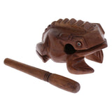 Max Maxb 1 Piece Wooden Frog Percussion Instrument Toy for Children Students Medium